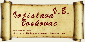 Vojislava Boškovac vizit kartica